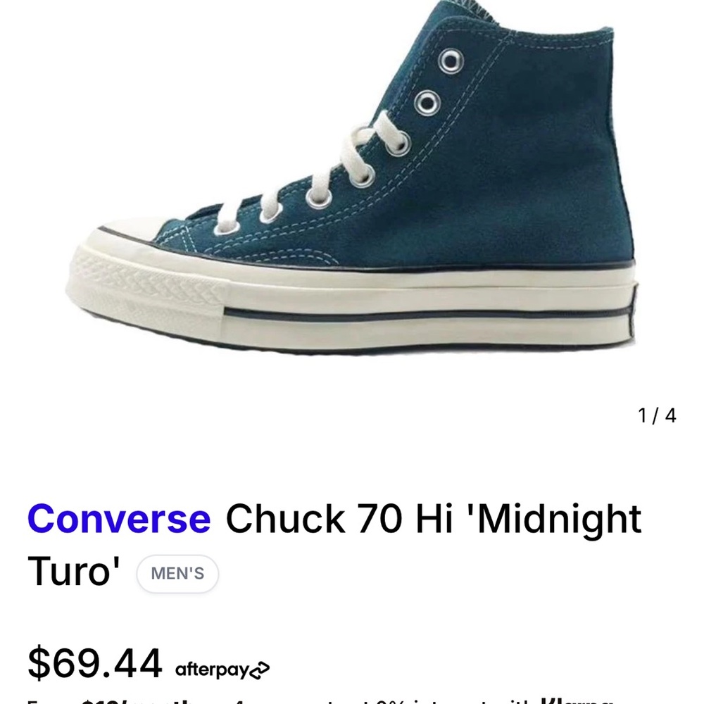 Converse Chuck 70 Hi Sneakers in Midnight Blue